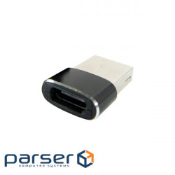 Перехідник Type-C (male) to USB (female) black Dengos (ADP-021)