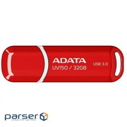 Storage device ADATA 32GB USB 3.0 UV150 Red (AUV150-32G-RRD)