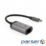 Мережевий адаптер VINGA Type-C Male to RJ45 Lan 1 Gbps (VCPATCLGB)