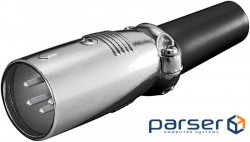 Plug FreeEnd-XLR 4p,/M, metallic (75.01.1776-1)