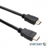 Кабель мультимедійний HDMI to HDMI 1.8 m V2.0 Vinga (VCPDCHDMIMM1.8BK)