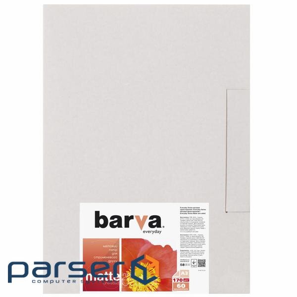 Папір Barva A3 Everyday Matte 170г, 60л (IP-AE170-325)