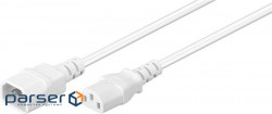 Device power cable IEC(C13)-(C14) 1.0m, core 0.75mm, white (75.09.7582-1)