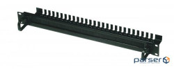 Панель 1U 19 зі щіткою, чорна (DP-BP-03-H)