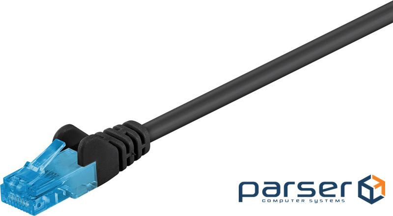 Патч-корд неекранований RJ45 UTP6a 0.25m, patch AWG26 D=5.0mm LSOH Cu,чорний (75.05.5404-10)
