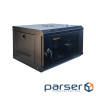 Шафа настінна GEAR 6U 19" 600x600x300 мм, + полка 19", black (GWMSN-6U-600-600)