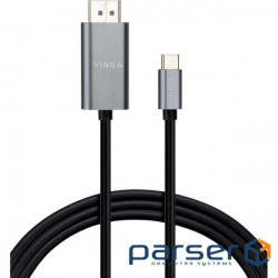 Cable VINGA USB-C - HDMI v2.0 1.5m Black (VCPVCCH2015)