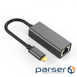 Power adapter Lucom USB Type-C-RJ45 LAN M/F,(USB3.0) 0.20m GigaLan (62.09.8150-1)