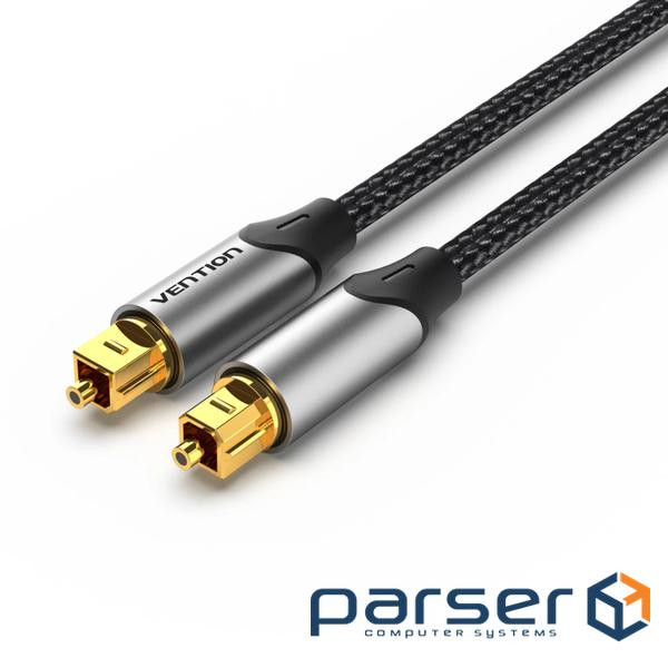 Кабель мультимедійний Optical Toslink 1.0m gray Vention (BAVHF)