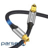 Кабель мультимедійний Optical Toslink 1.0m gray Vention (BAVHF)
