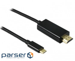 Конвертор монітора Gutbay USB-C-HDMI M/M 2.0m,(USB3.1Gen2) v2.0 4K@60Hz GoldCu, (78.01.2822-20)