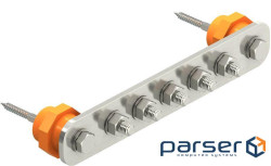 Шина зрівнювання потенціалів, BigBar / 5 підключень, нержавіюча сталь OBO Bettermann 5015854 OBO Bettermann 5015854