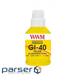 Чорнило WWM Canon GI-40 для G5040/G6040 190г Yellow (KeyLock) (G40Y)