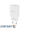 Зарядний пристрій BOROFONE BA56A Lavida dual port PD20W+QC3.0 charger White (BA56AW)