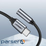 Адаптер UGREEN AV142 USB-C - mini-jack 3.5 мм Black (30632)