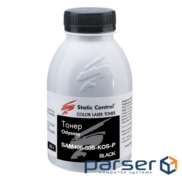 Тонер Samsung CLP-360/CLX-3300 50г black, фасовка Static Control (SAM406-50B-KOS-P)
