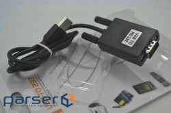 Перехідник USB --> COM (RS232) 9pin, кабель 1м. RTL (B00514)