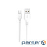 Дата кабель USB 2.0 AM to Micro 5P 2.0m 2.1A white XO (NB103-M2-WH)