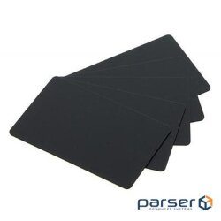 Картка пластикова чиста Evolis PVC-U 30 mil, чорные, матовые, 5х100 штук (C8001)