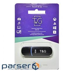 Флеш-накопичувач T&G USB 8GB 012 Classic Series Black (TG012-8GBBK)