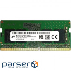 Memory module MICRON SO-DIMM DDR4 3200MHz 8GB (MTA4ATF1G64HZ-3G2F1)