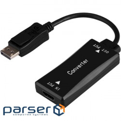 Конвертер відеосигналу CABLEXPERT A-HDMIF30-DPM-01 HDMI - DisplayPort Black