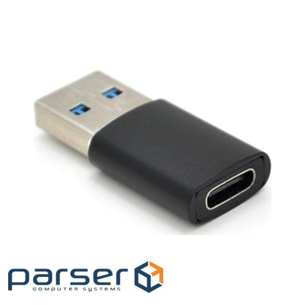 Перехідник VEGGIEG TC-106 USB3.0(M) => Type-C(F), Black, Пакет 
