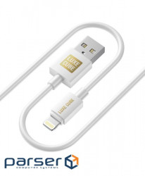Luxe Cube USB-Lightning cable, 3A, 1m, white (7775557575228)