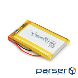 Літій-полімерний акумулятор 6*37*59mm (Li-ion 3.7В 1500мА&middot,год) (603759) ) (603759)