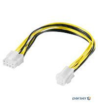 Power cable of the video card PCIe 8p-> ATX 4p M / M, 0.24m, HQ (75.05.1358-50)