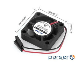 Вентилятор 3007 для Raspbery Pi (30x30x7) (3B386)