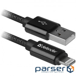 Date cable USB 2.0 AM to Lightning 1.0m ACH01-03T PRO Black Defender (87808)