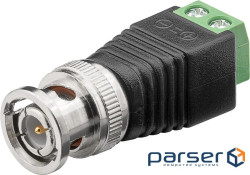 Роз"єм BNC/50ohm-конектор,/M Terminal Block 2pin Pitch=5.0,чорний (62.09.8485-1)