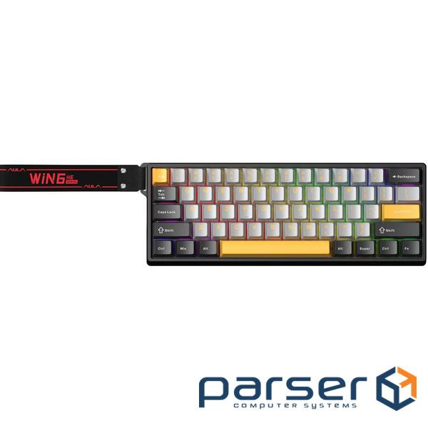 Клавіатура дротова AULA WIN60 HE Max Magnetic switch, Black/Grey/Yellow EN/UA (6978080504036) AULA WIN60 HE Max Magnetic switch, Black/Grey/Yellow EN/UA (6978080504036)