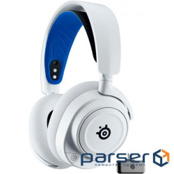 Gaming Headphones STEELSERIES Arctis Nova 7P Wireless White (61561) (SS61561)