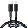 Кабель Baseus High Density Braided Type-C to Lightning PD 20W 2M Чорний (CATLGD-A01 (CATLGD-A01 2м) )