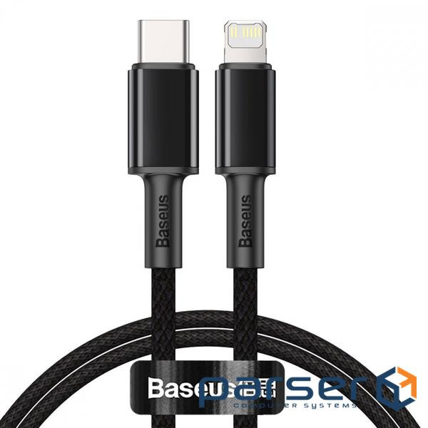 Кабель Baseus High Density Braided Type-C to Lightning PD 20W 2M Чорний (CATLGD-A01 (CATLGD-A01 2м) )