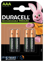 Battery DURACELL HR03 (AAA) 900mAh pack. 4 things . (5007338)