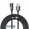 Дата кабель USB 2.0 AM to Lightning 1.0m CALCS 2.4A 90 Legend Series Elbow Black Baseus (CALCS-01)