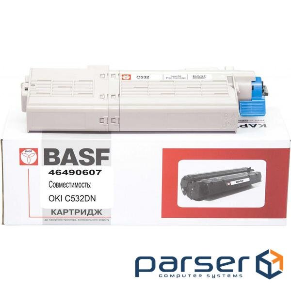 Toner cartridge BASF OKI C532/542, MC563/573 Cyan 46490607 (KT-46490607) (BASF-KT-46490607)