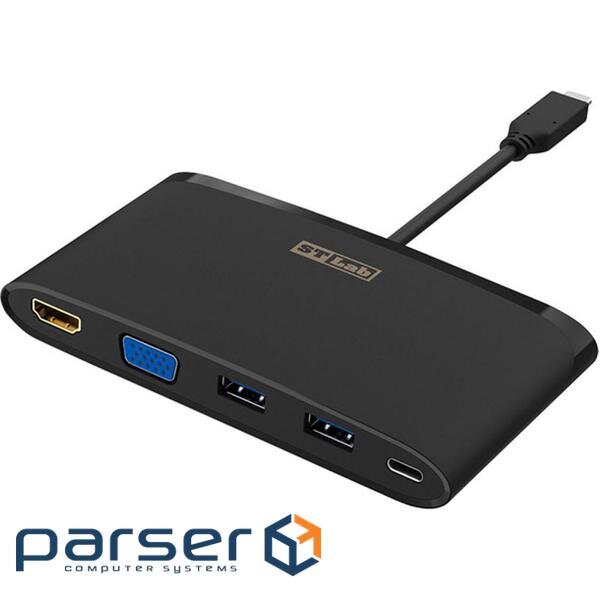 Adapter ST-Lab USB 3.1 Type-C to HDMI 4K, VGA, 2x USB3.0, Gigabit RJ45, USB (U-2140)