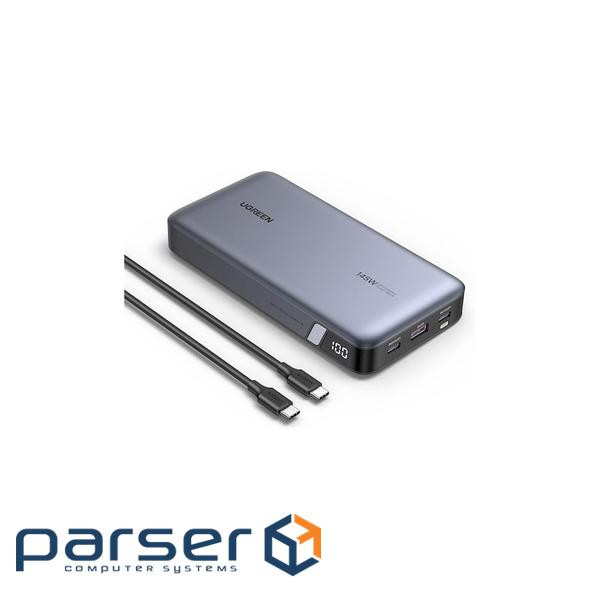 Батарея універсальна Ugreen 25000mAh 145W PD/3.0, QC/3.0, наскр. живл. 65Вт (PB205) (90597A)