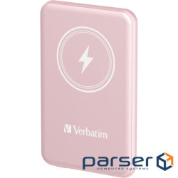 Повербанк із бездротовою зарядкою VERBATIM Charge 'n' Go 5000mAh Pink (32243)