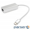 Перехідник Type-C to Gigabit LAN aluminium Vinga (VCPATC2GBLNS)