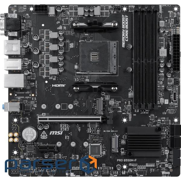 Материнська плата MSI PRO B550M-P