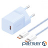 СЗУ Baseus GaN5 Mini Fast Charger Type-C 30W (With Cable Type-C to Type-C 100W 1m) (P10110902313-00)