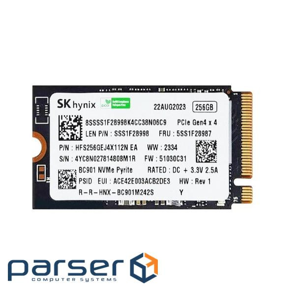 SSD диск HYNIX BC901 256GB M.2 NVMe (HFS256GEJ4X164N)