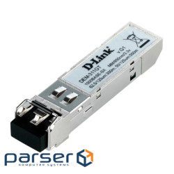 Трансівер D-Link DEM-311GT SFP, 1x1000BaseSX, MM 550м, LC (10шт/уп) ) (DEM-311GT/10)