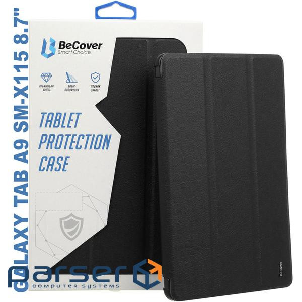 Case for tablet BeCover Soft Edge stylus holder Samsung Tab A9 SM-X115 8.7" Black (710355)