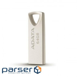 Storage device ADATA 64GB USB 2.0 UV210 Metal Silver (AUV210-64G-RGD)